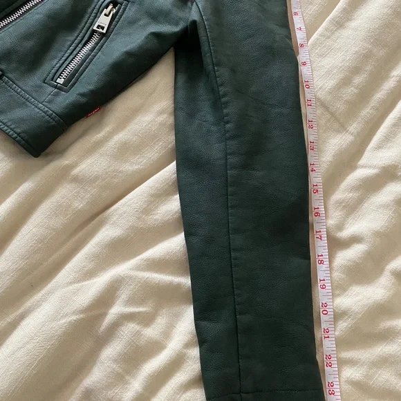 Levi's Sherpa-Trimmed Faux-Leather Moto Jacket MEDIUM - Picture 10 of 10